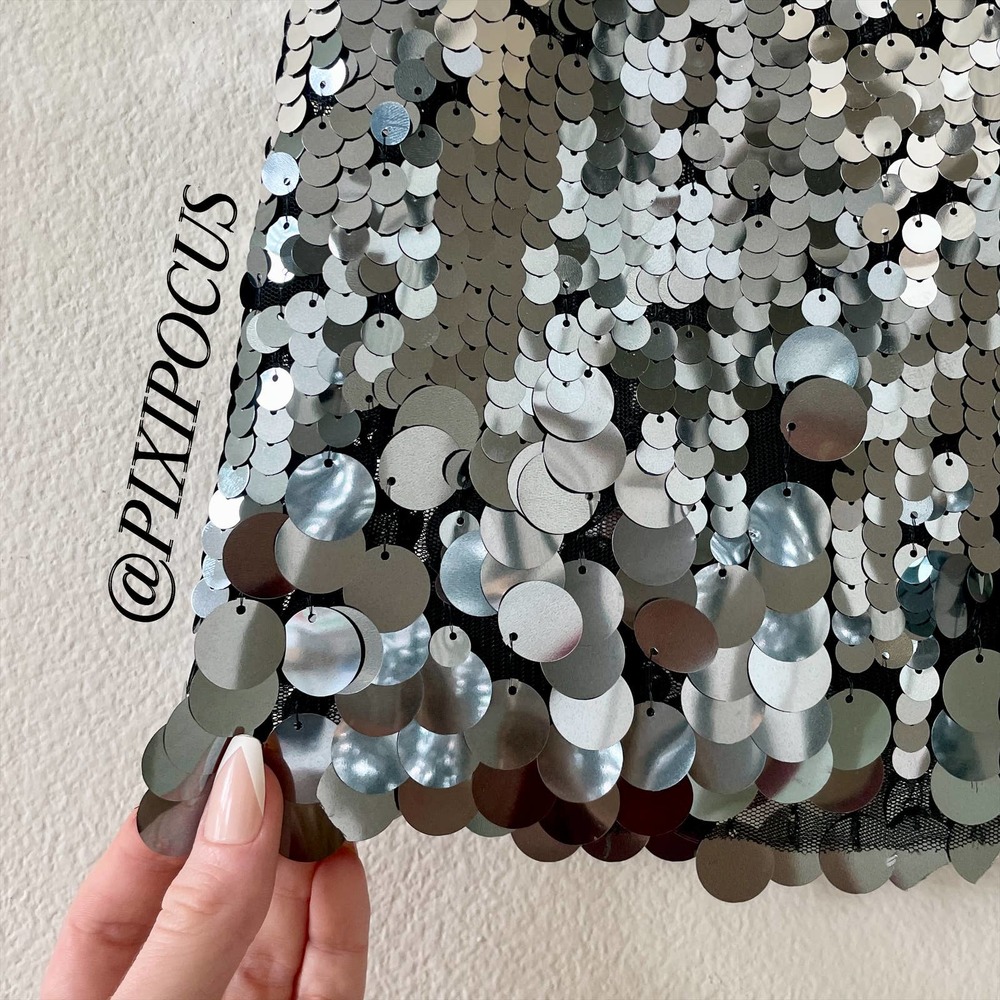 ZARA [ 2 PIECES ] LIMITED EDITION SEQUIN SKIRT SET - Picture 11 of 15